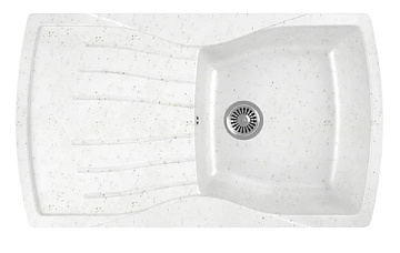 Мойка из искусственного мрамора GRAN-STONE GS-22 (цвет 331 БЕЛЫЙ)