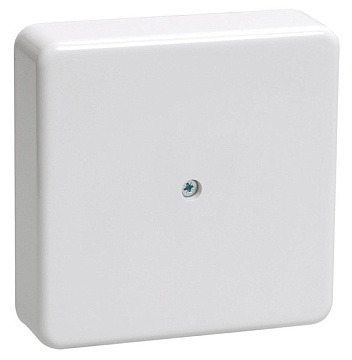Коробка распр ОУ 75х75х20мм с контактной группой Greenel (GE41212) Белая