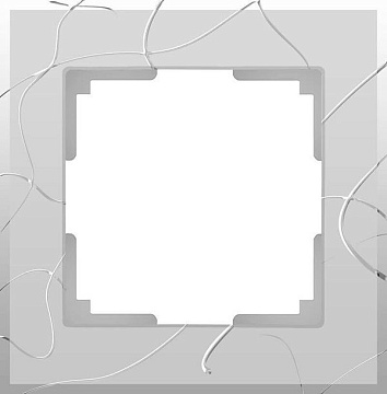 Рамка WERKEL на 1 пост (серебряный) WL06-Frame /Vitel