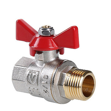 Кран шаровый BASE (Valtec) d15(1/2) В/Н баб. (VT.218.N.04)