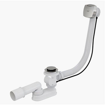 ALCAPLAST Сифон для ванны АВТОМАТ хром (пластик/метал) (A51CR-100)