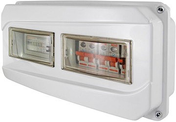 Щит учета пластик  ЩРН-П-1ф-12 IP55 TDM