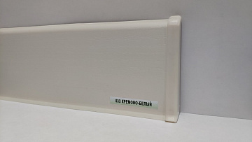 Плинтус напольный Деконика 85мм Кремово-белый 033 2,2м (уп. - 20 шт.)