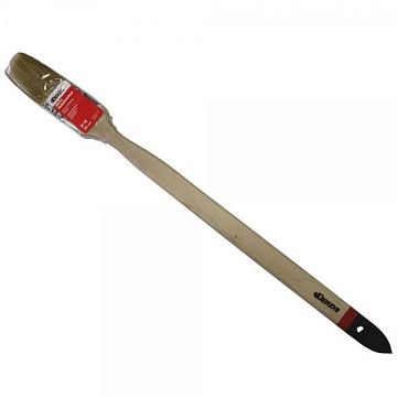 Кисть радиаторная DERZHI "ПРОФИ", светлая натур. щетина, деревянная ручка,38мм (1/12/252) 8102-038