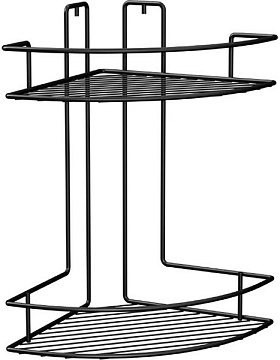Полка Fora Гетсби 2-х ярусная FOR-RUS003 чёрн.