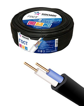 Кабель ВВГ-П 2х2.5 Ч (бухта 50м) (шт) АЛЬФАКАБЕЛЬ KOC_VVGp2x2.5_50mB