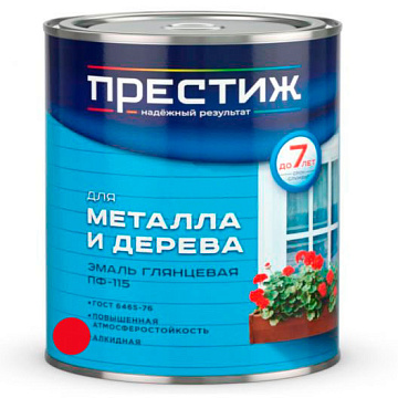 Эмаль ПФ-115 Красная 1,9кг Престиж