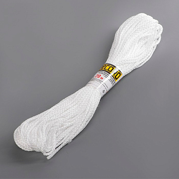 Шнур полипропиленовый ПП d 2мм (20м) белый