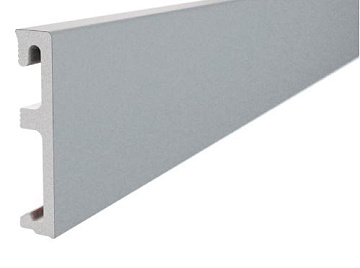 Плинтус напольный Salag Alpha 100мм Серый 2,4м (уп. - 9 шт.) (AP11F2)