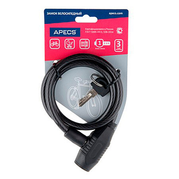 Замок велосипедный PD-81-80см