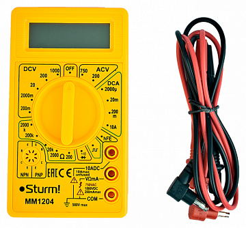 Мультиметр Sturm! MM1204