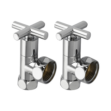 Кран для полотенцесушителя угловой (крест) САНАКС (399)