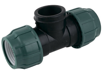 Тройник с внутренней резьбой ПНД 32*3/4 POELSAN