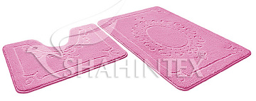 Набор ковриков SHAHINTEX д/ванн ЭКО 60*90+60*50 розовый 64