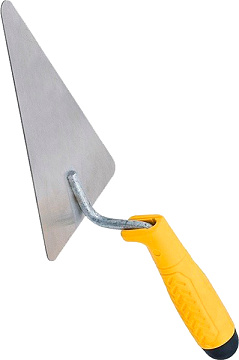 Кельма треугольная нерж.сталь пласт.рукоятка 160мм (50) 35451 БИБЕР