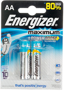Элемент питания ENERGIZER Maximum FSB2 LR06 , AA (2шт )