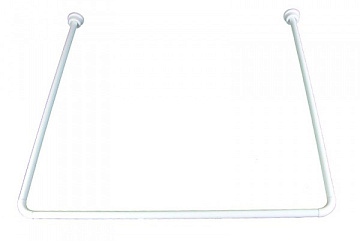 Карниз для ванной угловой 240см БЕЛЫЙ (90*90) 2410/6