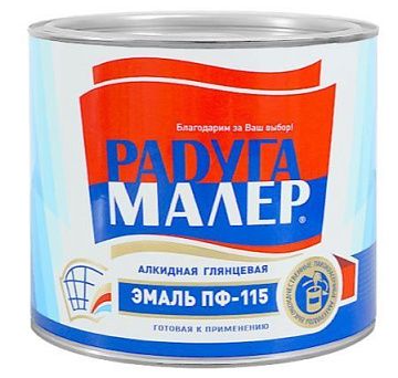 Эмаль ПФ-115 Белая 0,4кг Радуга Малер