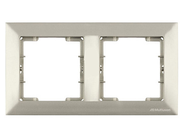 Рамка 2-я, цвет титан, CANDELA