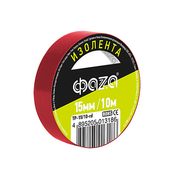 Изолента Изолента ФАZА TP-1510 (красн.)