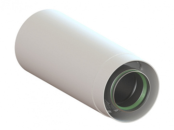 Труба удлинительная d 60/100 мм, 0,25 м, эмаль