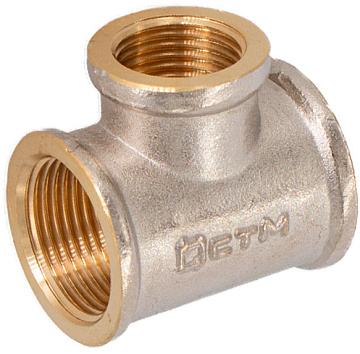 Тройник переходной 3/4"x1/2"x3/4" г/г/г CTM