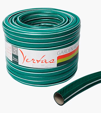 Шланг для полива VERTAS ПВХ армир. трехслойный 1/2" (50м) зеленыый