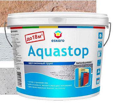 Грунт Адгезионный Eskaro Aquastop CONTACT 4,5кг