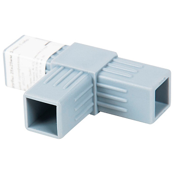 Соедин. пласт. д/трубы 25х25х1,5мм 3-пал. смежн. (уп-7 шт)