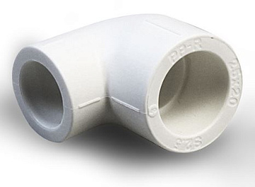 PP-R Угольник переходной 90 градусов Белый 25-20