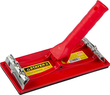 Терка д/шлифования STAYER с держателем под телеск ручку 210*105  3570-10