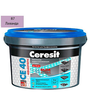 Затирка CERESIT СЕ40 №87 Лаванда 2кг