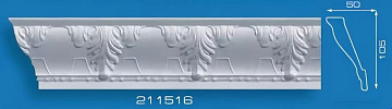 Плинтус потолочный 211516 Формат 2м (20)17006