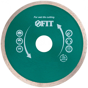 Диск отрезной алмазный FIT 200*25,4 вл.рез. 37456