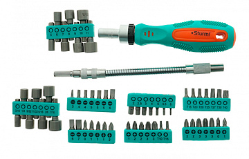 Отвертка с насадками 58 предмметов Sturm! 1040-08-SS58