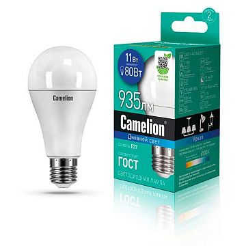 Лампа с/д CAMELION LED11-A60/865/E27 220V 11W
