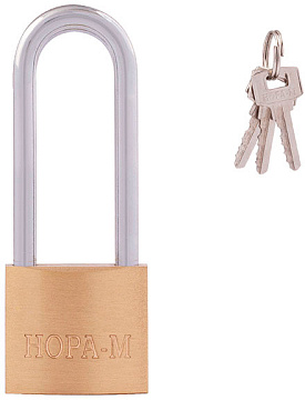 Замок навесной ЛАТУНЬ серия210 40мм НОРА-М