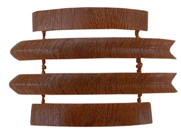 Набор комплектующих для наличника с кабель-каналом 70мм Идеал Ольха 341 (уп.-25шт.)