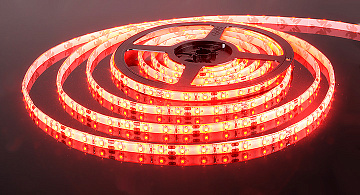 Светодиодная лента 12V 4,8W IP65 красный 60Led 3528