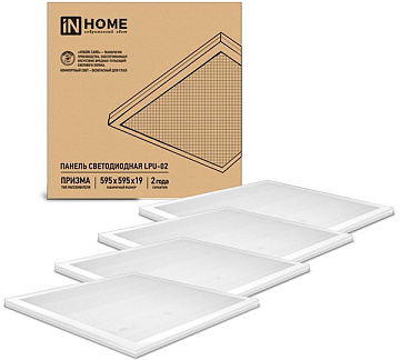 Панель с/д IN Home LPU-02  Призма WH 36W 4000К