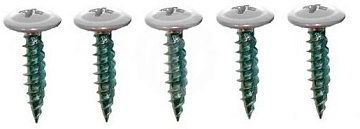 4.2х19 Саморез с прессшайбой острый RAL9003 белый (500)