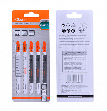 Пилки д/лобзика T301CD 5шт Sturm 5250301