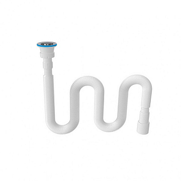 Гофросифон удлиненный, выпуск 70мм, гофра Ø50