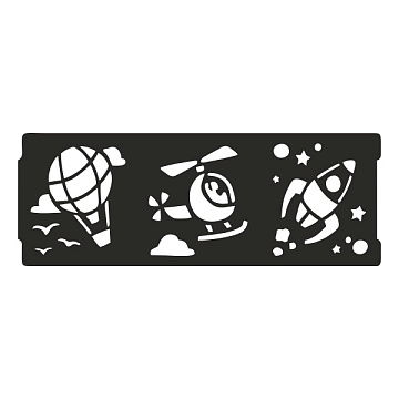 Трафарет бордюр Авиатор арт.20712