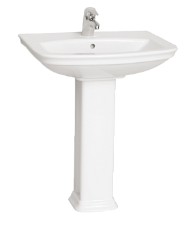 Раковина c пьедесталом VITRA SERENADA 69см. (4218B003-0001 4168B003-0156)