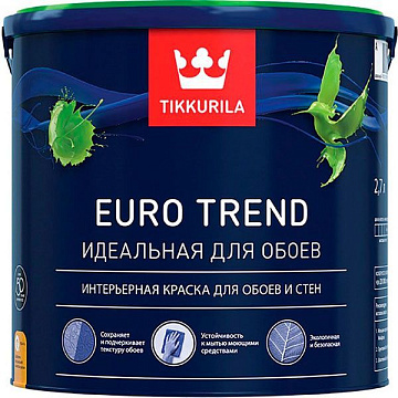 Краска для стен и обоев EURO TREND С 2,7л TIKKURILA
