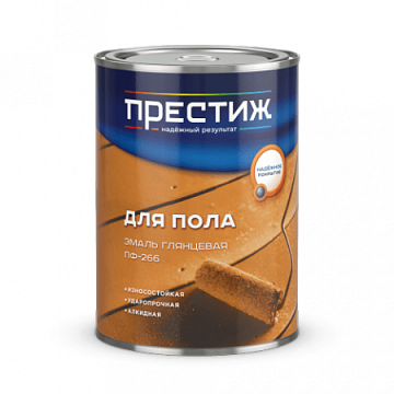 Эмаль для пола акриловая бежевая 0,9 кг Престиж (14)