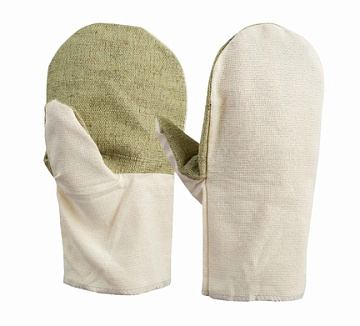 Рукавицы брезентовые с х/б накладкой