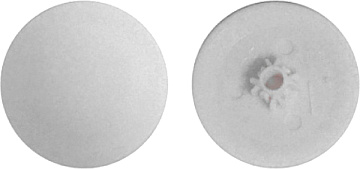 Заглушка на саморез №2 белая