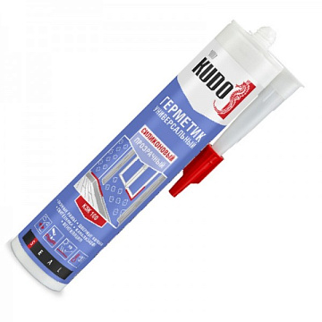 Герметик силикон. универсальный ПРОЗРАЧНЫЙ 280 мл KUDO *32994 KUSSIL280U-0 (12шт)